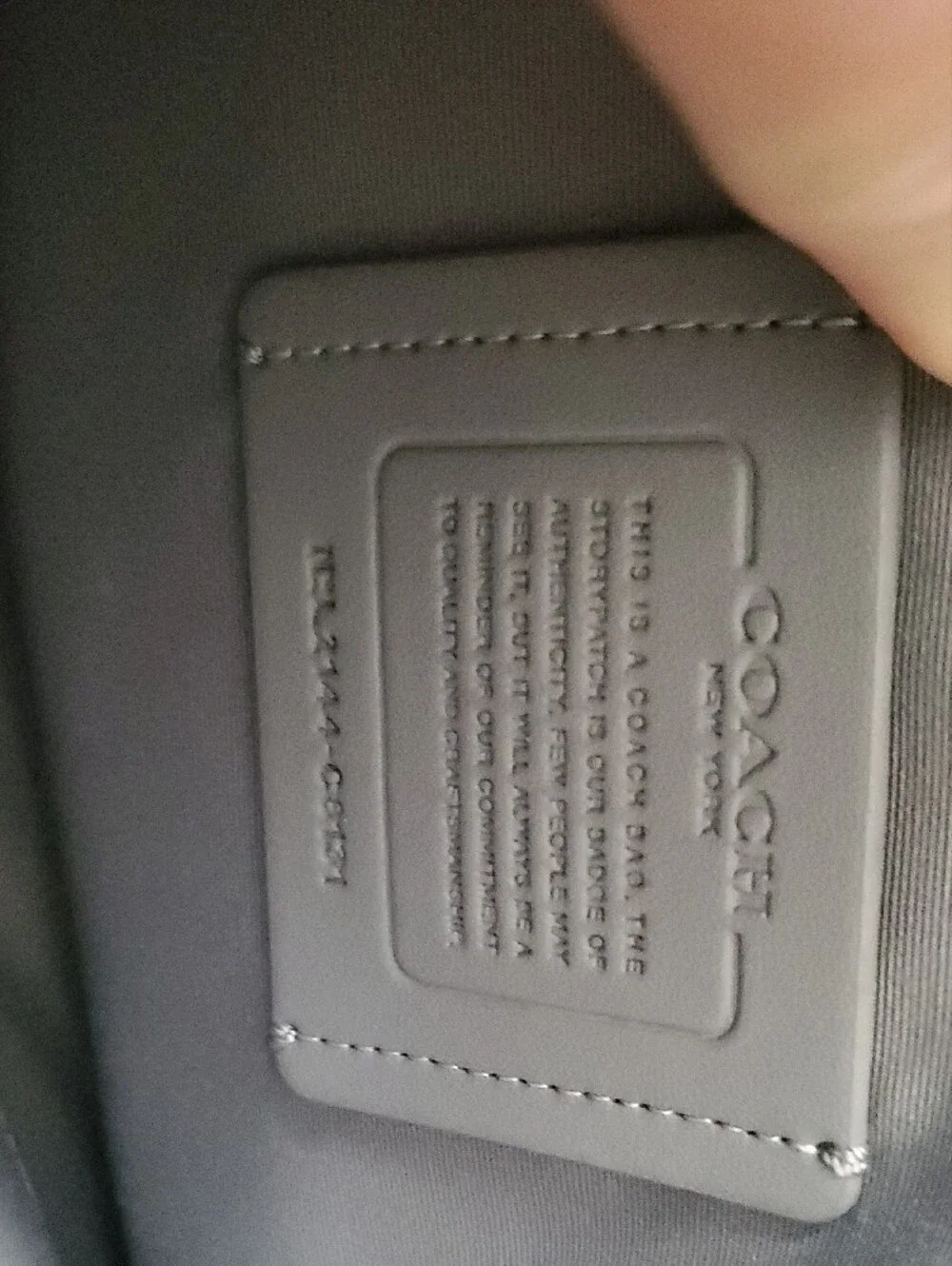 Coach Messenger Bag in Navy and Lime